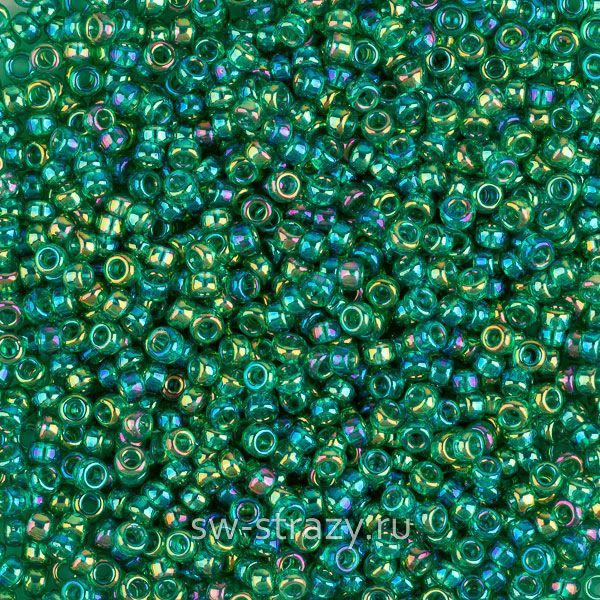 Seedbead Miyuki 15/0 295 Transparent Emerald AB