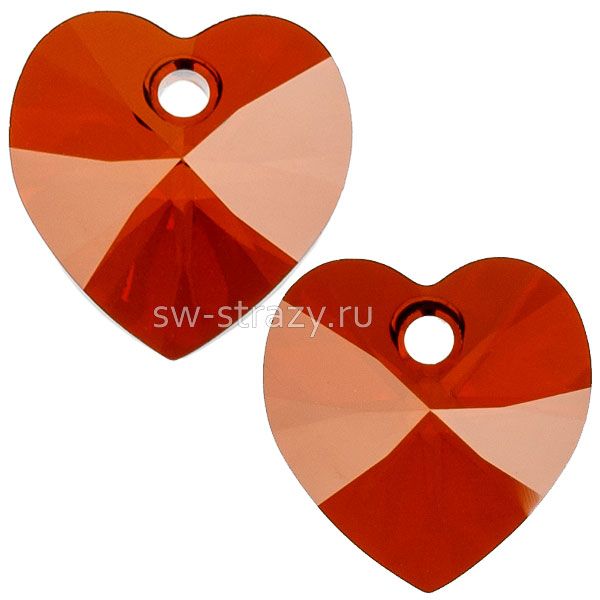 Кулоны 6228 14,4*14 mm Smoked Amber