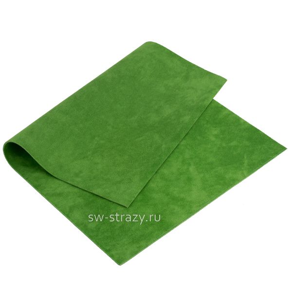 Замша искусств.двухсторон. 20х30 см травяная (26366)