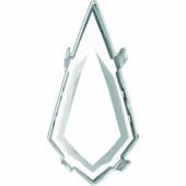 4731/S 14x7 mm 1PH2OH Rhodium Plating