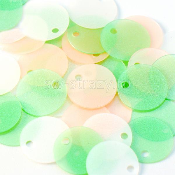 Микс пайеток 10 мм нежная пастель (1 гр)