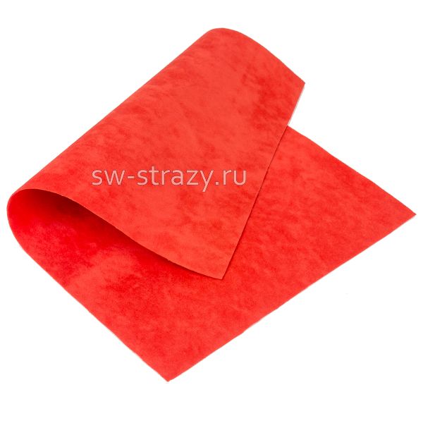 Замша искусств.двухсторон. 20х30 см коралл (23740)