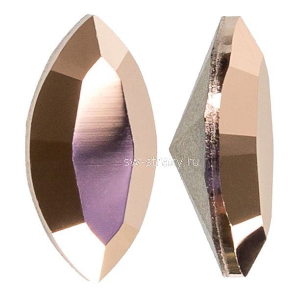 Кристаллы 4228 15x7 mm Crystal Rose Gold