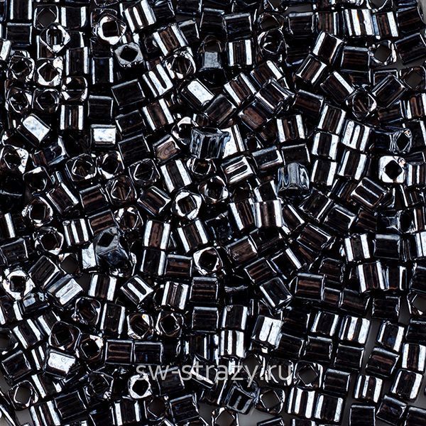 Бисер Cube 1,5 mm #0081 темно-серый