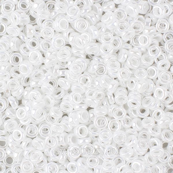 Бисер Spacer 2,2х1 mm 420 White Pearl Ceylon