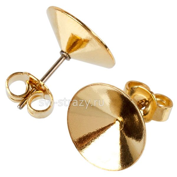 Пусеты 1122 12 мм золото (М15388\РА08287)