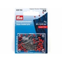 Булавки со стекл.головками 