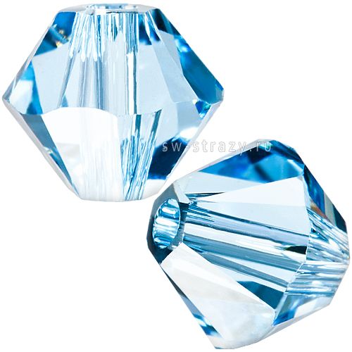 Бусины 5328 6 mm Aquamarine