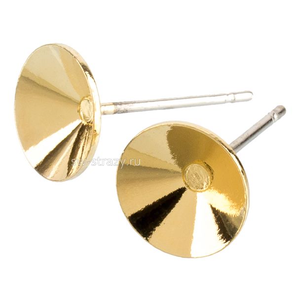 Основа под серьги-гвоздики 1122 8 мм позолота SWK0486