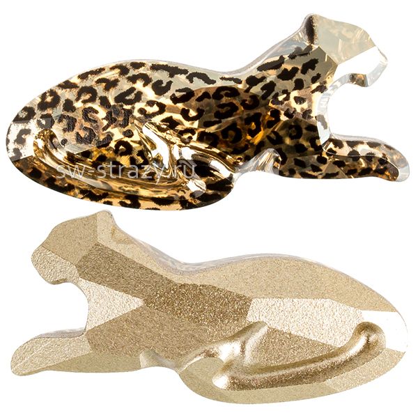 Кристаллы 4009 26x12 mm Crystal Golden Shadow