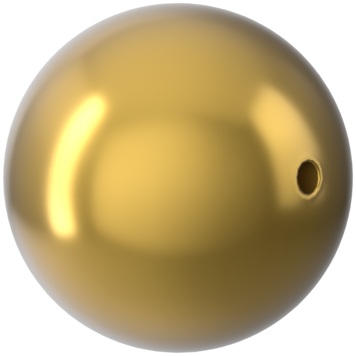 Жемчужины 5810 10 mm Crystal Royal Gold Pearl